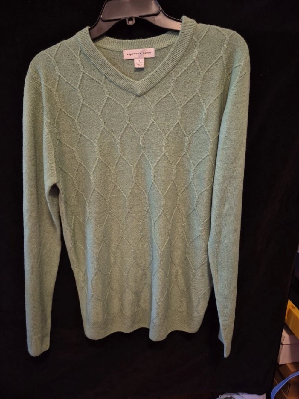 Cypress Links Sweater – Light Green – Size S